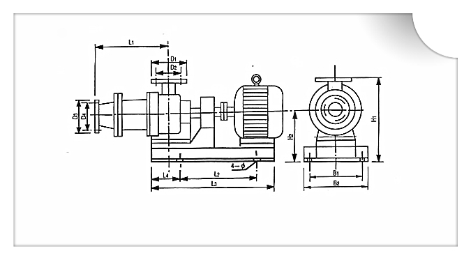 I-1B型浓浆螺杆泵结构简图